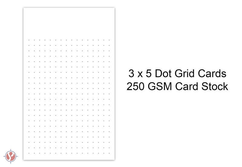 S Superfine Printing White Dot Grid Vertical Index Cards, 3â€ X 5â€ Inches | 300 Sheets Per Pack - Image 5